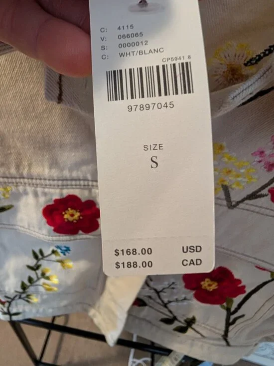 NWT Anthropologie Embroidered Floral Jacket | Size Small - Picture 7 of 12